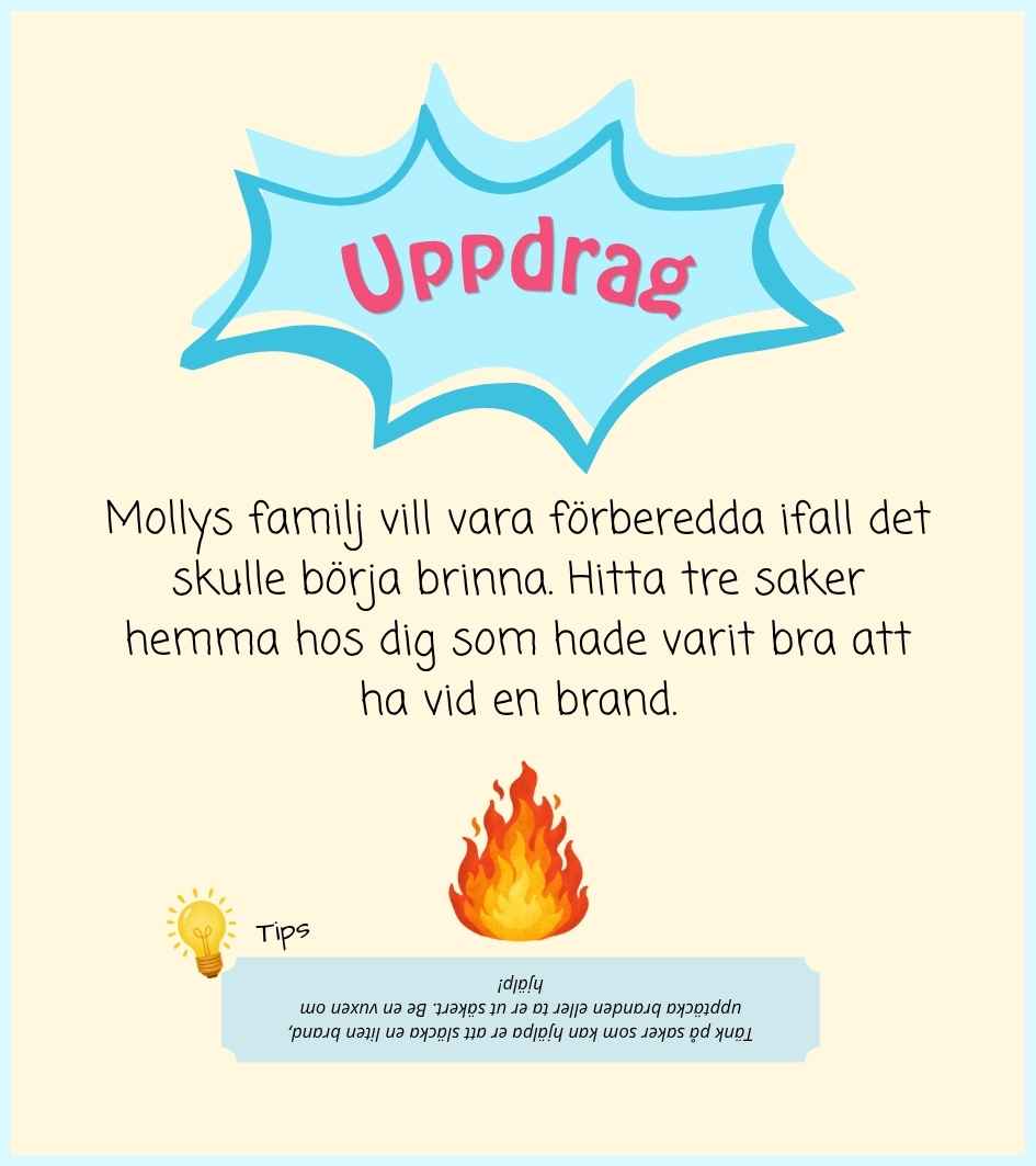 Uppdragskort om brandsäkerhet